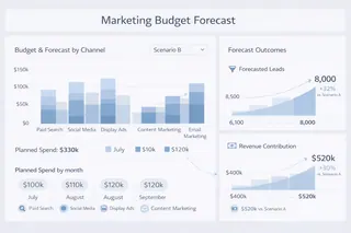 Marketing Budget Forecast Dashboard Marketing Budget Forecast Dashboard