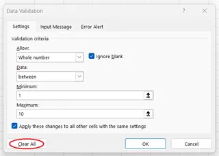 如何在Excel中删除数据验证。8