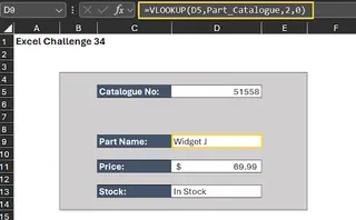 输入无效条目后显示 #N/A 错误的 Excel 表单 输入无效条目后显示 #N/A 错误的 Excel 表单