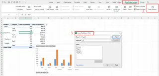 在 Excel 功能区中导航以找到“计算字段”选项。