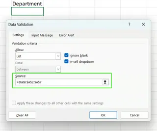 如何在Excel中更新下拉列表11