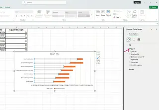 在设置数据系列格式窗格中，选择