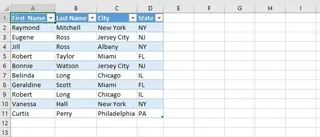 匡优Excel 中的清洗数据预览