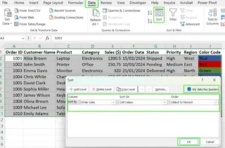 Excel按日期排序步骤1