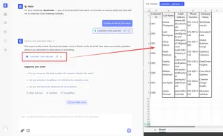 匡优Excel界面显示用户输入“取消隐藏所有行”的结果