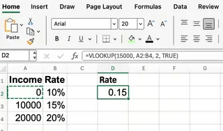 使用近似匹配的 Excel VLOOKUP 3