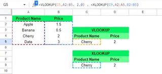VLOOKUP 需要一个单一的数据范围和列索引，而 XLOOKUP 允许为查找值和返回值使用独立的数组。 3