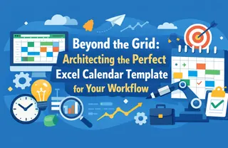 超越网格：为你的工作流程设计完美的匡优Excel日历模板