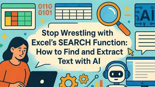 告别与Excel SEARCH函数的纠缠：如何用AI查找和提取文本
