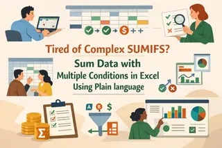 告别复杂 SUMIFS：在 Excel 中用自然语言实现多条件求和