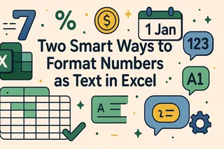 在Excel中将数字格式化为文本的两种巧妙方法