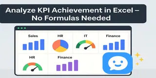 如何使用匡优 Excel 分析各部门的 KPI 达成率