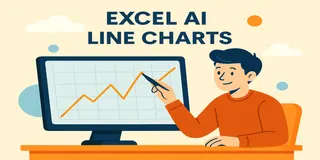 如何使用Excel AI 工具立即创建折线图