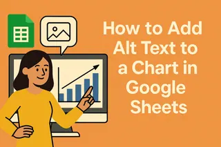 如何为 Google Sheets 图表添加替代文本