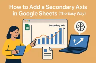 如何在 Google Sheets 中添加次坐标轴（简易方法）