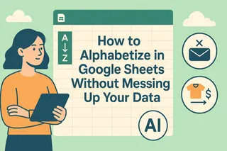 如何在 Google Sheets 中按字母排序且不破坏数据