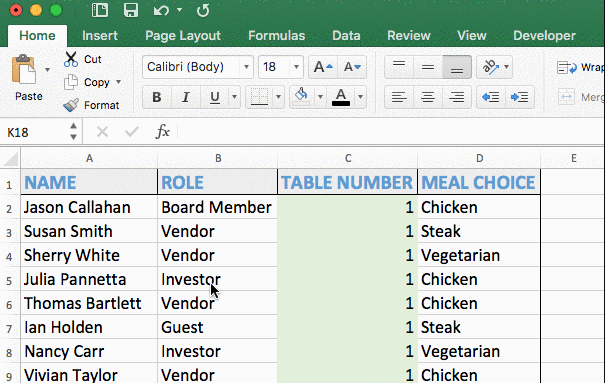 录制宏时应用格式化步骤 2