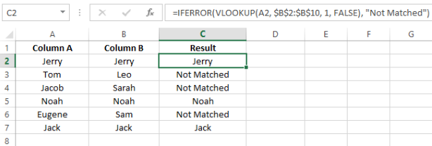 使用IFERROR()处理VLOOKUP()函数错误10