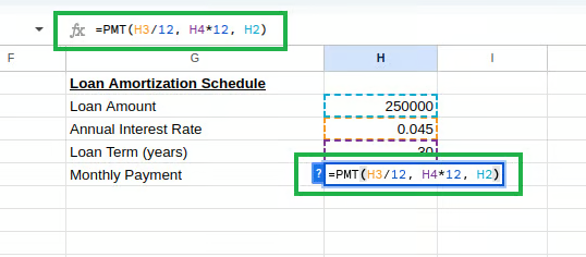 使用PMT()计算贷款月供 13
