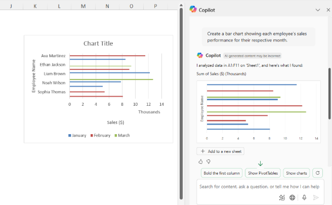 通过Copilot实现数据可视化