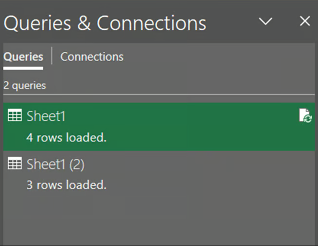 Excel数据模型查询与连接窗格 4