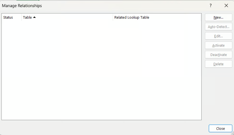 Excel数据模型中的管理关系窗口 6