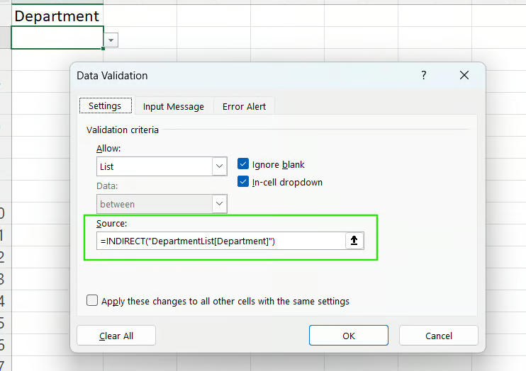 Excel INDIRECT()函数9