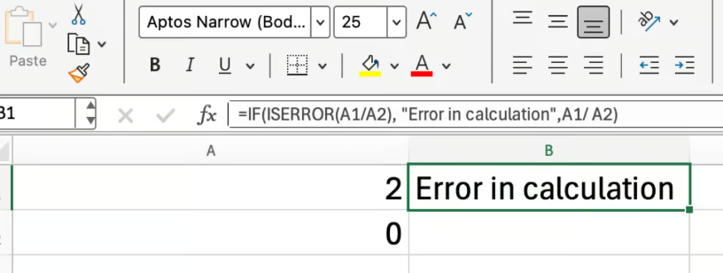 Excel ISERROR与IF函数结合使用 2