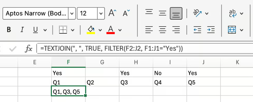 Excel TEXTJOIN 结合 FILTER 4