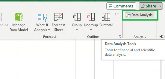Excel中的数据分析工具库12