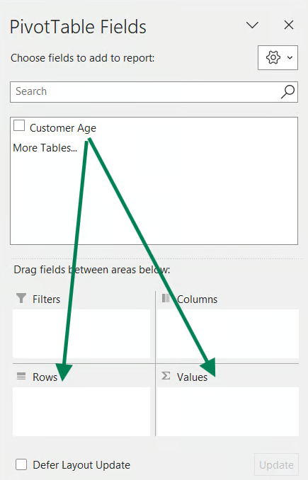 定制数据透视表6