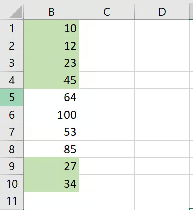 Excel嵌套IF高亮单元格示例5