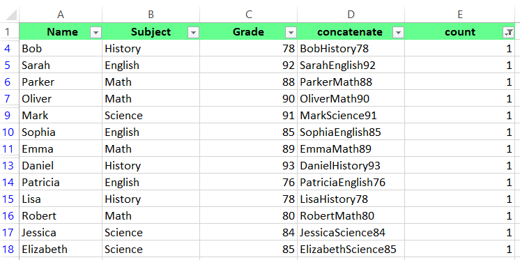 公式方法后的最终结果 17