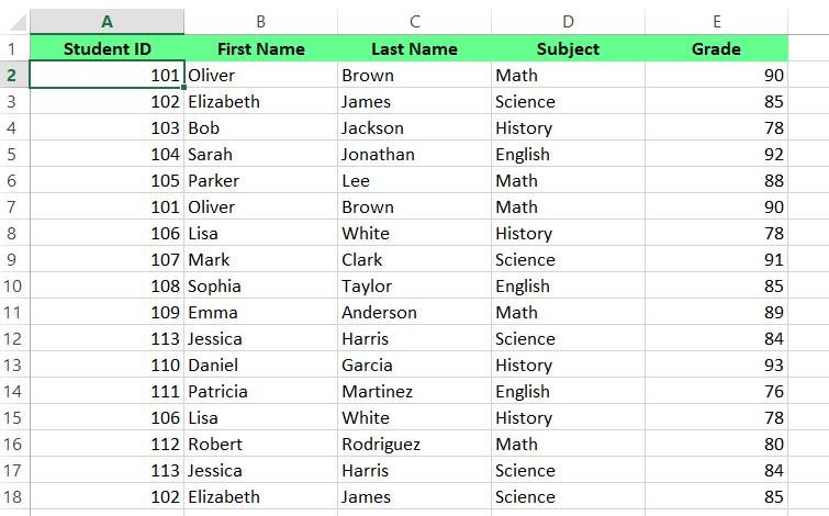 选择数据区域 4