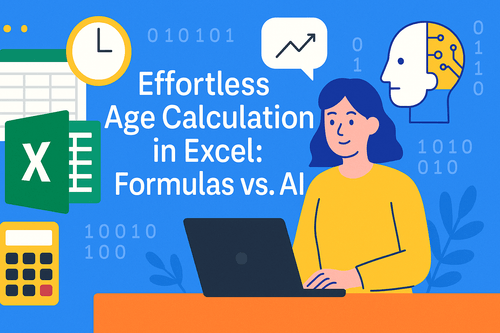 轻松计算Excel中的年龄：公式与AI对比