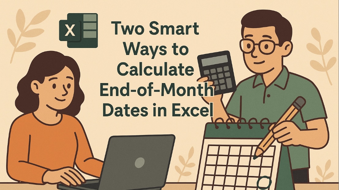 在Excel中计算月末日期的两种巧妙方法