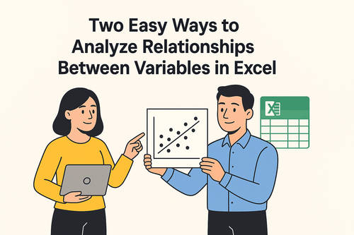 在Excel中分析变量关系的两种简便方法