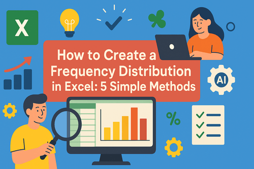 如何在 Excel 中创建频率分布：5 种简单方法
