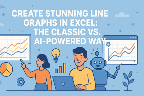 在Excel中创建精美折线图：经典方法与AI驱动方式对比