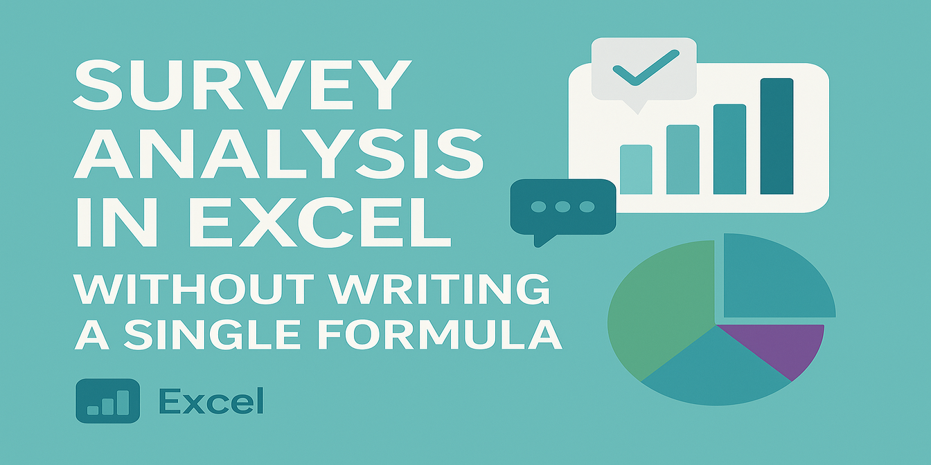 如何在 Excel AI 中分析问卷数据，无需写任何公式