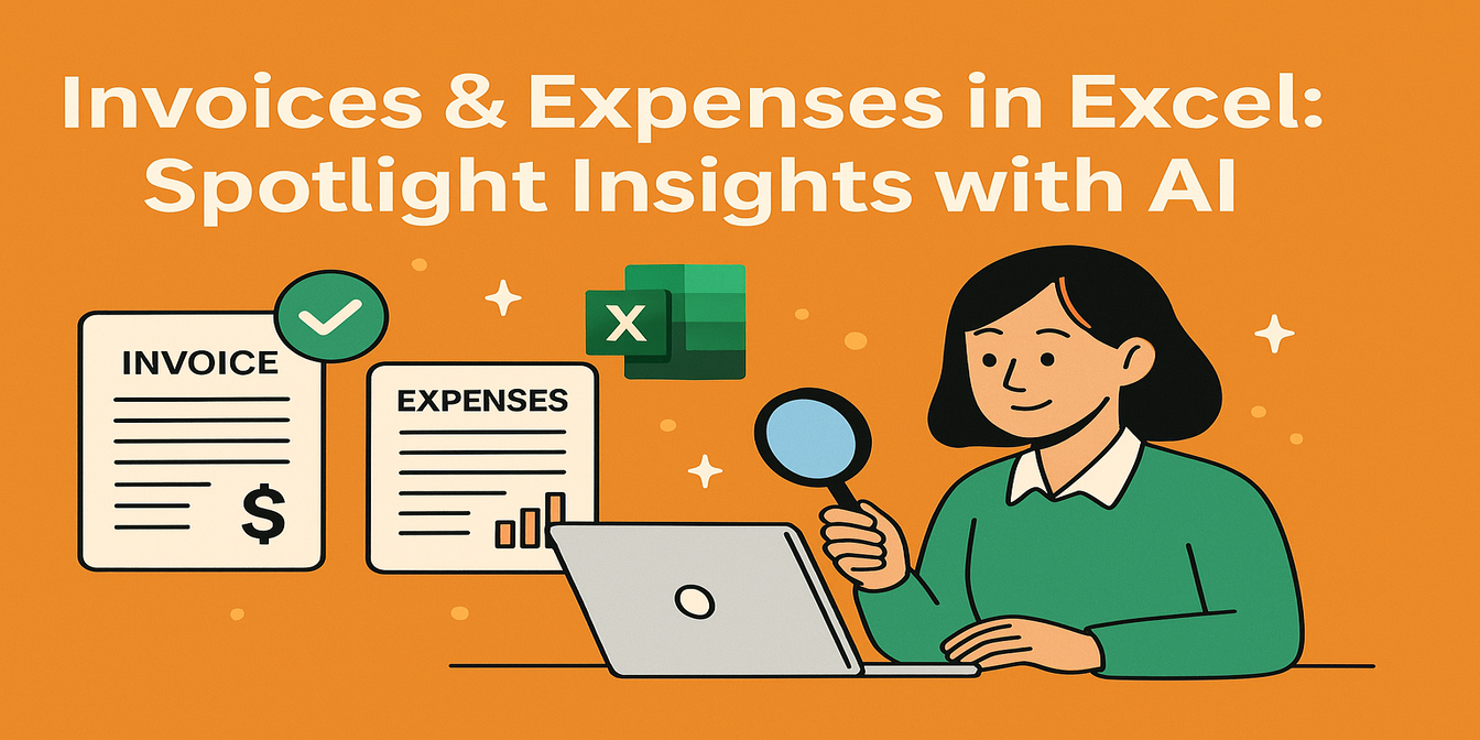 在 Excel AI 中进行发票追踪：从手动混乱到 AI 驱动的清晰管理