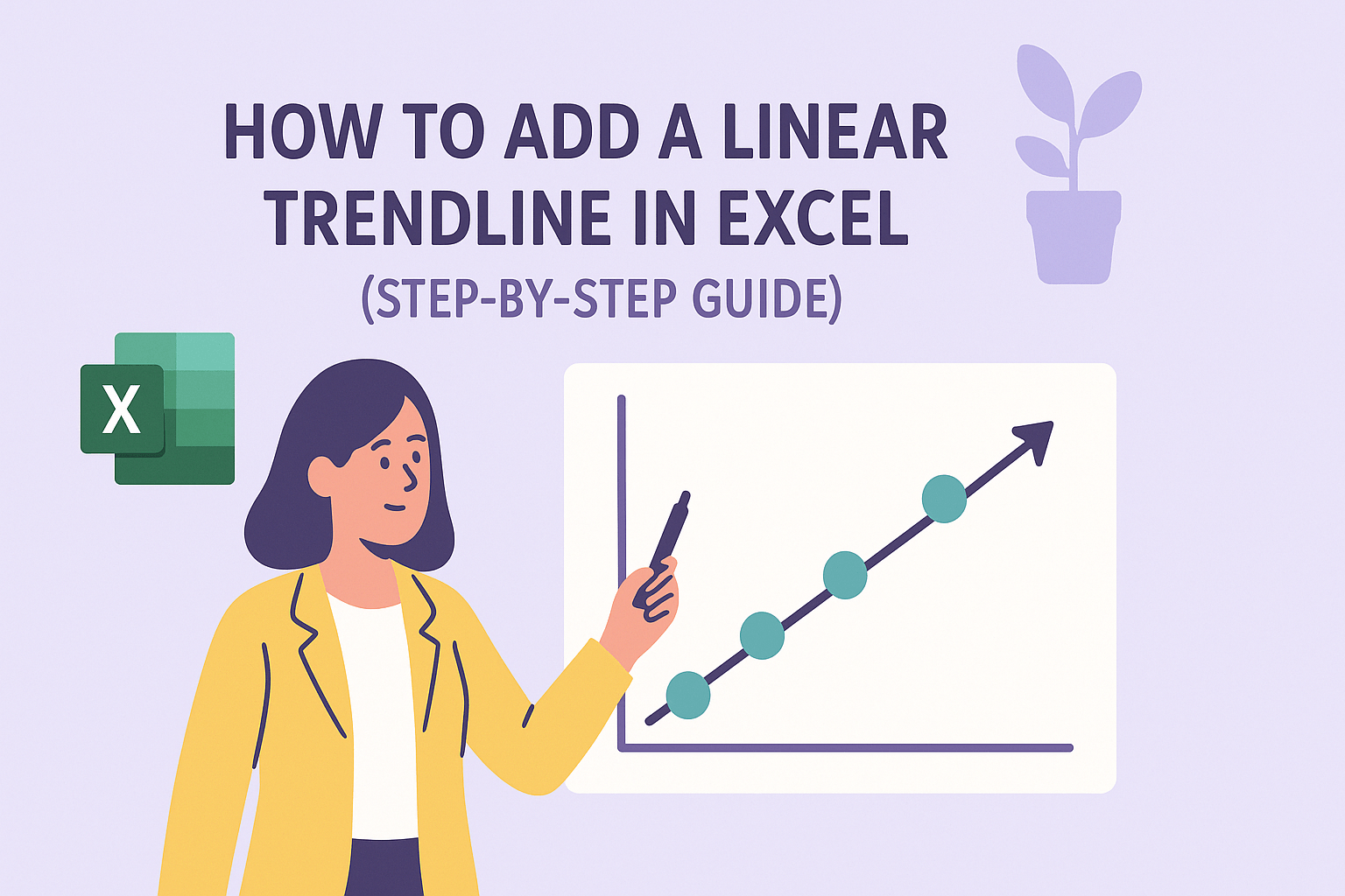 Cómo agregar una línea de tendencia lineal en Excel (Guía paso a paso)