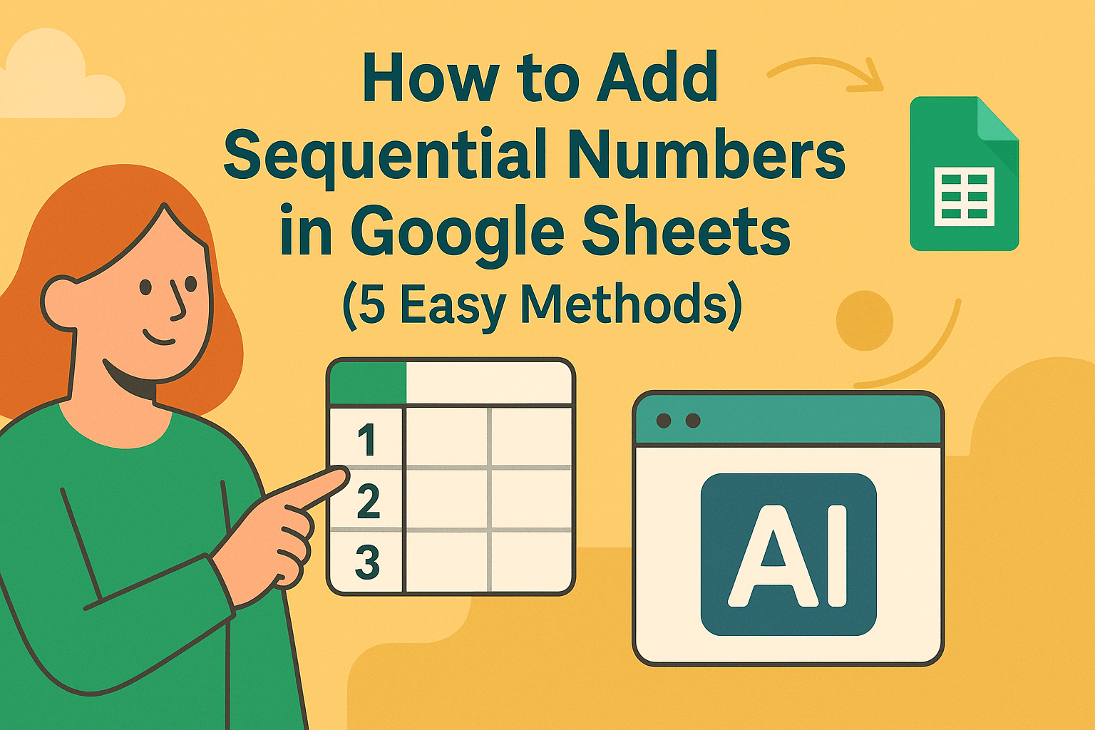 如何在 Google 表格中添加序列号（5 种简单方法）
