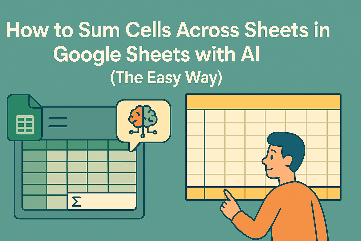 如何在 Google Sheets 中使用 AI 跨表求和（简易教程）