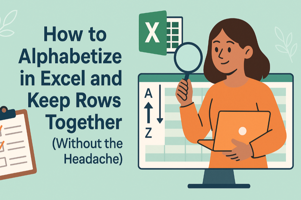 如何在Excel中按字母排序并保持行数据完整（轻松无压力）