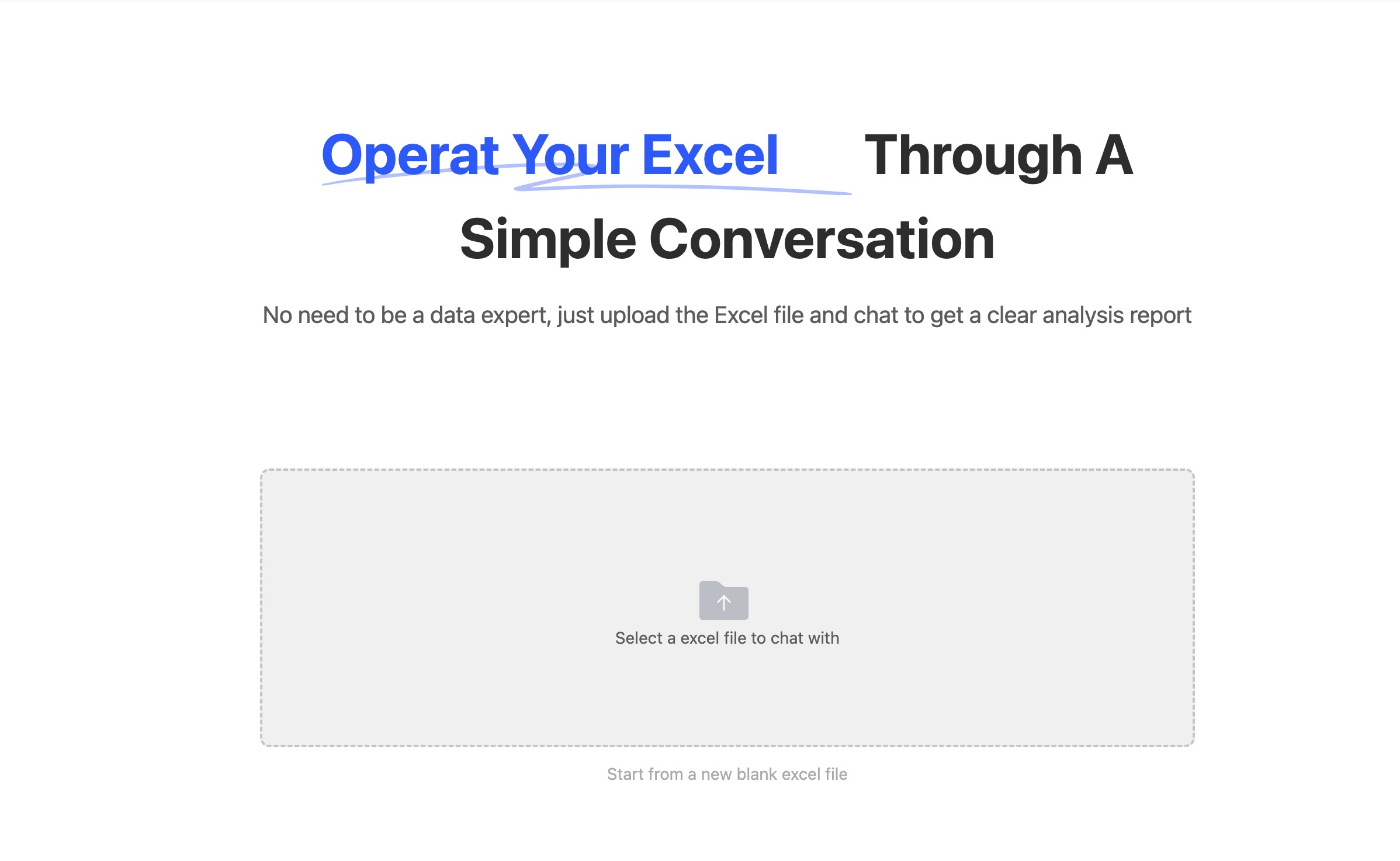 Subir archivos excel a Excelmatic